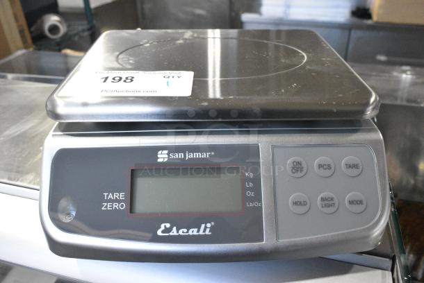 San Jamar Escali SCDGM66 Countertop Scale. Tested and Working! - Image 1 of 6