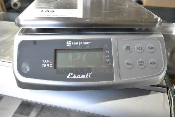San Jamar Escali SCDGM66 Countertop Scale. Tested and Working! - Image 3 of 6