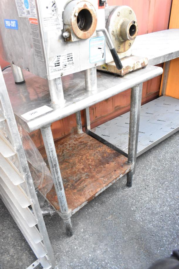 Stainless Steel Table w/ Metal Under Shelf. - Image 3 of 4