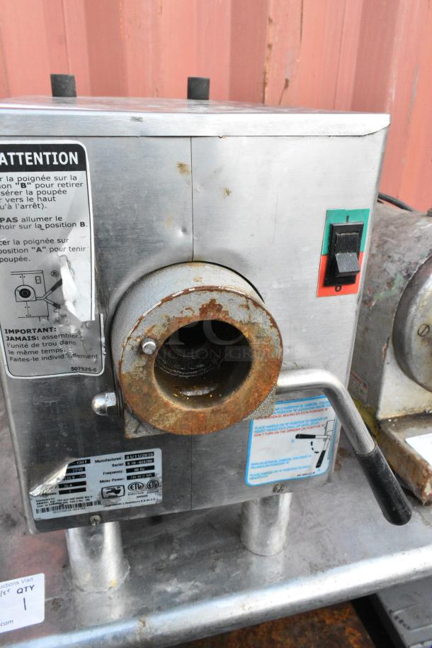 Pro-cut KG-22W Metal Commercial Countertop Meat Grinder Base. 115 Volts, 1 Phase. - Image 5 of 7