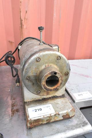 Metal Commercial Countertop Meat Grinder Base. 115 Volts, 1 Phase.