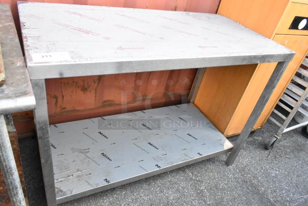Stainless Steel Table w/ Under Shelf. - Image 1 of 4
