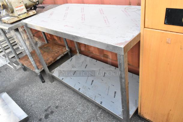 Stainless Steel Table w/ Under Shelf. - Image 2 of 4