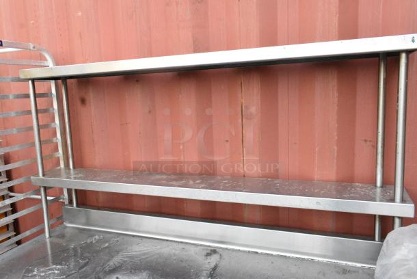 Stainless Steel Table w/ 2 Tier Over Shelf. - Image 4 of 4