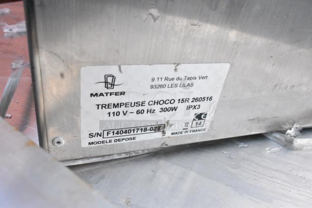 Matfer Choco 15R Stainless Steel Countertop Chocolate Tempering Machine. 110 Volts, 1 Phase. - Image 6 of 6