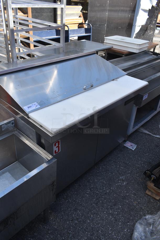 Continental SW18-18M Stainless Steel Commercial Sandwich Salad Prep Table Bain Marie Mega Top on Commercial Casters. 115 Volts, 1 Phase. - Image 1 of 9