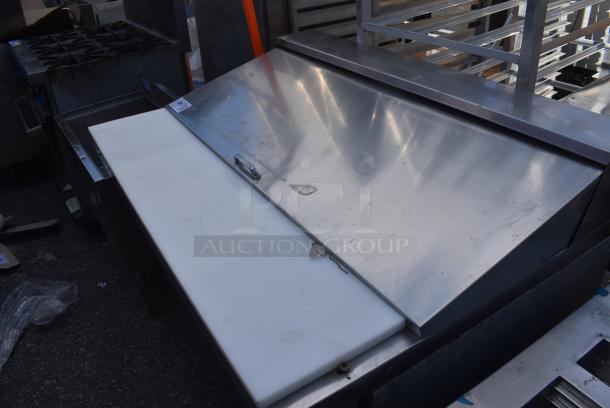 Continental SW18-18M Stainless Steel Commercial Sandwich Salad Prep Table Bain Marie Mega Top on Commercial Casters. 115 Volts, 1 Phase. - Image 3 of 9