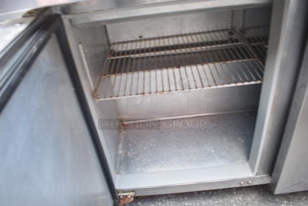 Continental SW18-18M Stainless Steel Commercial Sandwich Salad Prep Table Bain Marie Mega Top on Commercial Casters. 115 Volts, 1 Phase. - Image 5 of 9
