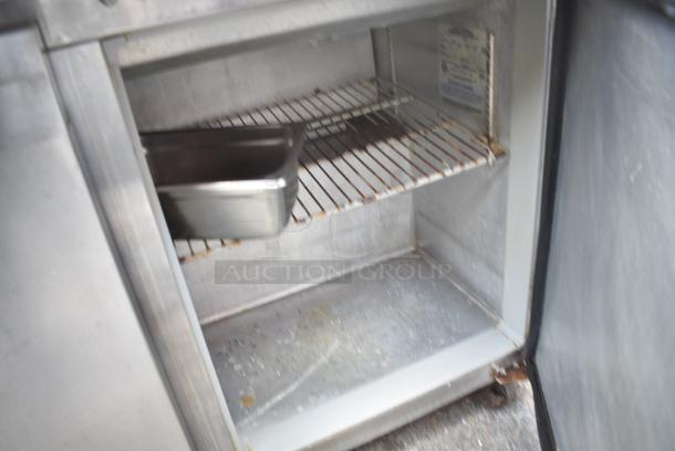 Continental SW18-18M Stainless Steel Commercial Sandwich Salad Prep Table Bain Marie Mega Top on Commercial Casters. 115 Volts, 1 Phase. - Image 6 of 9