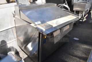 Everest EPBR2 Stainless Steel Commercial Sandwich Salad Prep Table Bain Marie Mega Top. 115 Volts, 1 Phase.