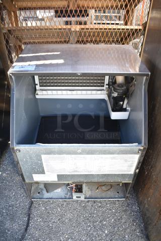 Manitowoc QD0212A Stainless Steel Commercial Undercounter Self Contained Ice Machine. Missing Parts. 115 Volts, 1 Phase.