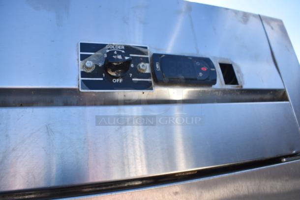 Kelvinator KCBM48R Stainless Steel Commercial 2 Door Reach In Cooler w/ Poly Coated Racks. 115 Volts, 1 Phase. - Image 3 of 8
