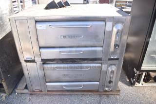2 Blodgett Stainless Steel Commercial Gas Powered Single Deck Pizza Oven w/ Cooking Stones. 2 Times Your Bid!