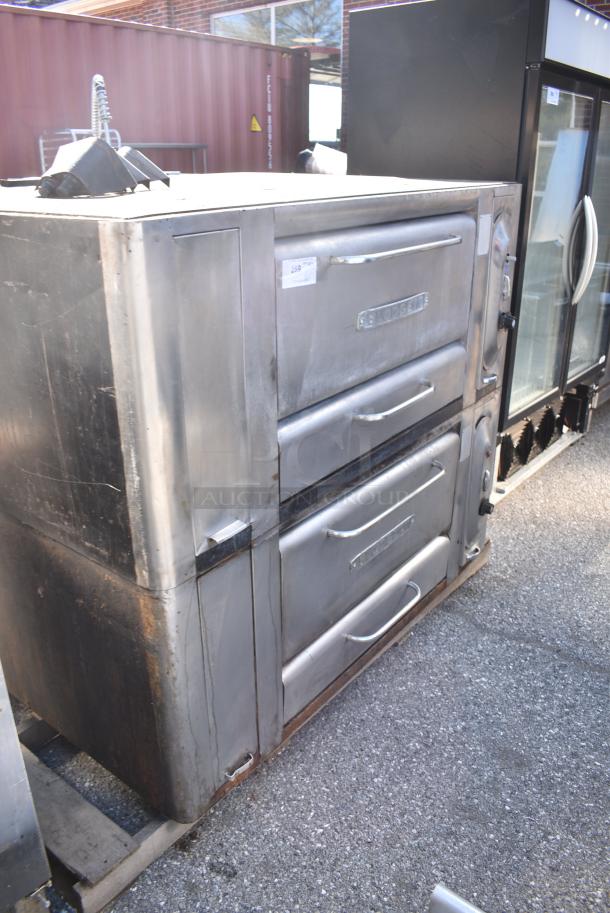 2 Blodgett Stainless Steel Commercial Gas Powered Single Deck Pizza Oven w/ Cooking Stones. 2 Times Your Bid! - Image 2 of 10