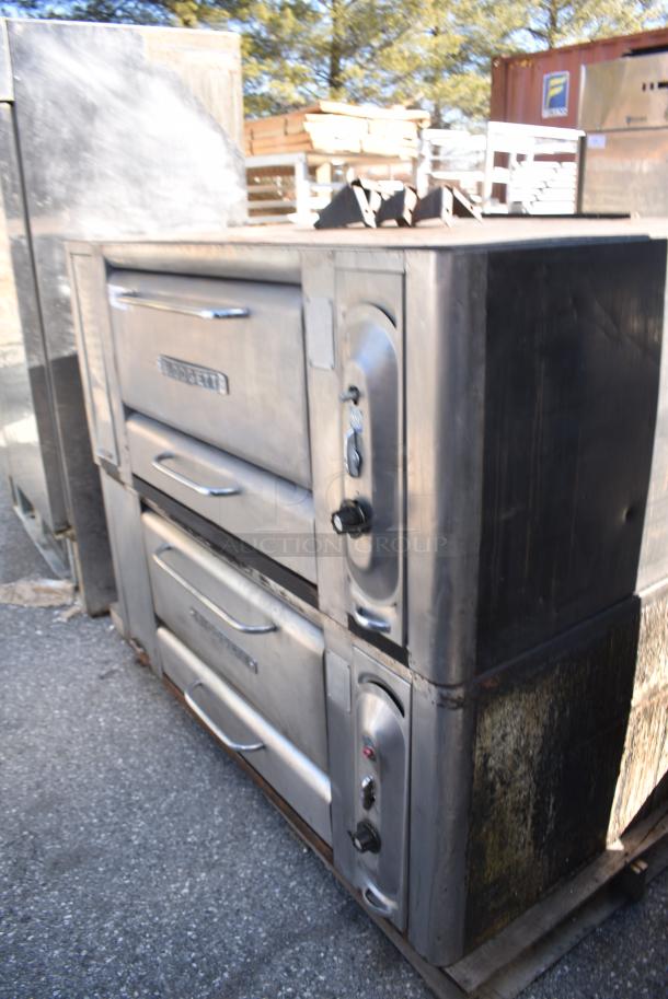2 Blodgett Stainless Steel Commercial Gas Powered Single Deck Pizza Oven w/ Cooking Stones. 2 Times Your Bid! - Image 3 of 10