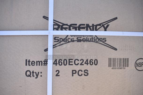 Box of 2 BRAND NEW IN BOX! Regency 460EC2460 24" x 60" NSF Chrome Wire Shelf - Image 4 of 5