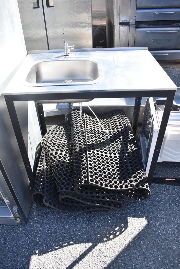 Stainless Steel Counter w/ Single Bay and Under Shelf. - Image 1 of 3