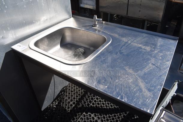 Stainless Steel Counter w/ Single Bay and Under Shelf. - Image 3 of 3