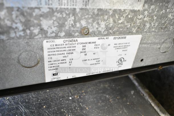 Manitowoc QY0454A Stainless Steel Commercial Ice Head. 115 Volts, 1 Phase. - Image 4 of 4