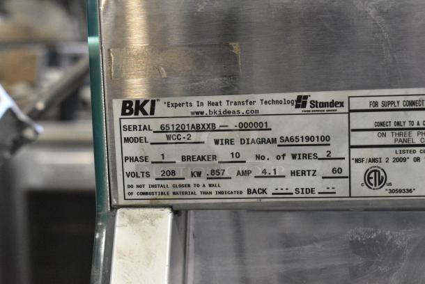 BKI WCC-2 Stainless Steel Commercial Countertop Heated Display Case Merchandiser. 208 Volts, 1 Phase. - Image 5 of 6