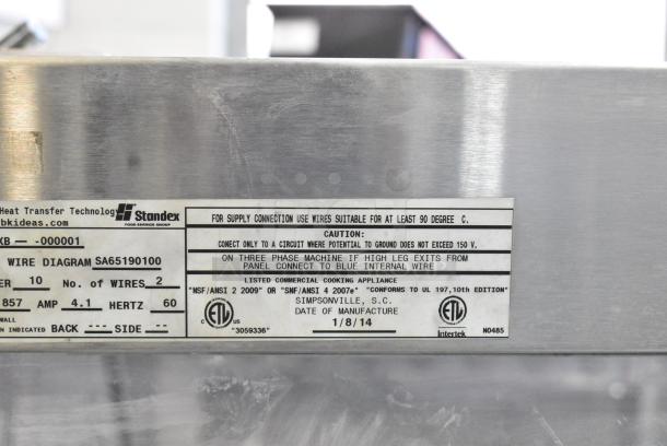 BKI WCC-2 Stainless Steel Commercial Countertop Heated Display Case Merchandiser. 208 Volts, 1 Phase. - Image 6 of 6