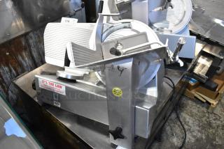 Bizerba Metal Commercial Countertop Meat Slicer. 115 Volts, 1 Phase. Tested and Working!