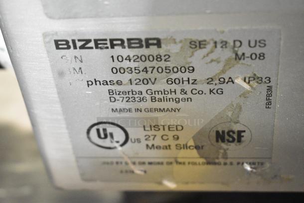 Bizerba SE 12 D US Metal Commercial Countertop Meat Slicer. 115 Volts, 1 Phase. Tested and Working! - Image 13 of 13