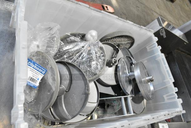 23 Various Food Processor Blades / Screen Dicers w/ 1 Blade Rack. 23 Times Your Bid! - Image 3 of 8