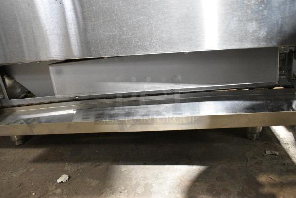 BRAND NEW SCRATCH AND DENT! Stainless Steel Commercial Electric Powered 10 Burner French Top Range w/ 2 Convection Ovens, Over Shelf and Back Splash. 3 Phase. - Image 15 of 17