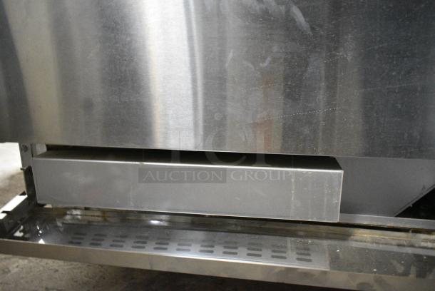 BRAND NEW SCRATCH AND DENT! Stainless Steel Commercial Electric Powered 10 Burner French Top Range w/ 2 Convection Ovens, Over Shelf and Back Splash. 3 Phase. - Image 16 of 17