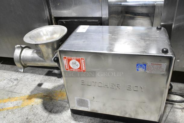 Butcher Boy Stainless Steel Commercial Meat Grinder. Cannot Test Due To Plug Style - Image 10 of 13