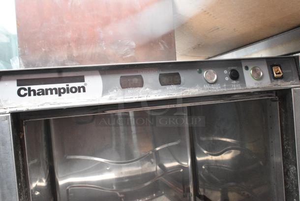 Champion Stainless Steel Commercial Undercounter Dishwasher. Door Does Not Stay Closed. - Image 6 of 7