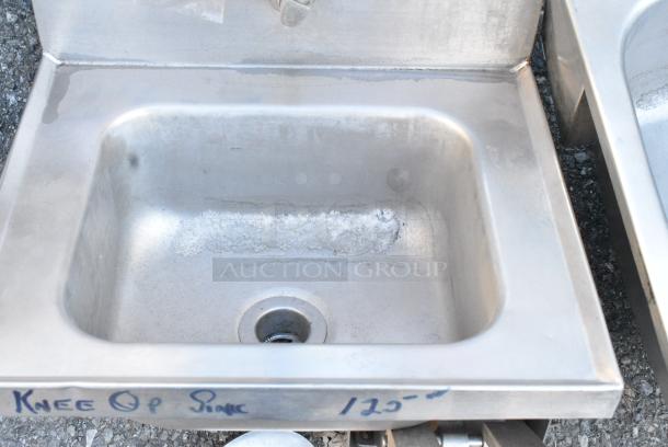 Stainless Steel Single Bay Wall Mount Sink w/ Faucet. - Image 2 of 3