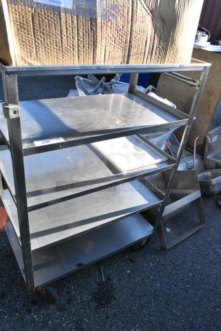 Stainless Steel 5 Tier Cart on Commercial Casters.