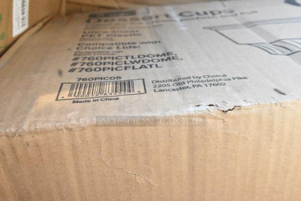 35 BRAND NEW! Boxes Including 347SLWG12 Visions 12 oz. Heavy Weight Clear Plastic Stemless Wine Glass - 64/Case, TL1224TGB Dart Traveler Black Dome Lid With Sip Hole, 50012DWPLAKR EcoChoice 12 oz. Smooth Double Wall Kraft Compostable Paper Hot Cup - 500/Case, 164CUSHMTLLG Vinyl Cushion For Cross Back Chair and Barstool, 760PIC05 Choice 5 oz. Clear Plastic Dessert Cup. 35 Times Your Bid! - Image 9 of 9