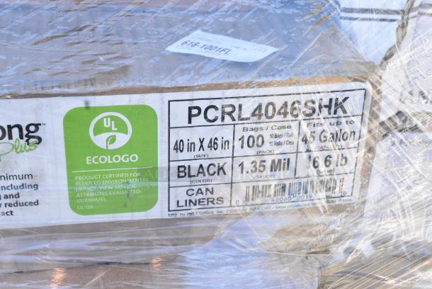 40 BRAND NEW! Boxes Including 129MCR16B Choice 16 oz. Black 6 1/4" Round Microwavable Heavy Weight Container with Lid - 150/Case, 500LFLAT42 Choice Clear Plastic Flat Lid with Straw Slot 42 oz. - 500/Case, 129MCS28B Choice 28 oz. Black Rectangular Microwavable Heavy Weight Container with Lid 8 3/4" x 6 1/4" x 1 3/4" - 150/Case, 347SPBD8WHSV Visions 8" Square White Plastic Plate with Silver Bands - 120/Case, 395TO991 EcoChoice 9" x 9" x 3" Compostable No PFAS Added Bamboo / Bagasse 1 Compartment Take-Out Box - 200/Case, 2 Box 129MCR16B Choice 16 oz. Black 6 1/4" Round Microwavable Heavy Weight Container with Lid - 150/Case. 40 Times Your Bid! - Image 7 of 13