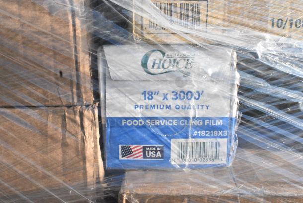 35 BRAND NEW! Boxes Including 500TW7 Choice 7 oz. Translucent Thin Wall Plastic Cold Cup - 2500/Case, 130SERVSPBK Visions 10" Black Disposable Plastic Serving Spoon - 72/Case, 395TO661PF EcoChoice No PFAS Added 6" x 6" x 3" Natural Bagasse Blend Take-Out Container - 500/Case, 127RDTFLBULK Choice Microwavable Translucent Customizable Recessed Fit Deli Lid - 500/Case, 128HD16BULK Choice Heavy Duty 16 oz. Microwavable Translucent Plastic Deli Container - 480/Case, 18218X3 Choice 18" x 3000' Foodservice Film with Serrated Cutter, 394EN304XL Noble Products Nitrile White 3 Mil Thick All Purpose Powder-Free Textured Gloves - Extra Large - 1000/Case, 130WBKFORKH Choice Black Heavy Weight Wrapped Polystyrene Plastic Fork - 1000/Case, 130BKFKNH250 Choice Black Heavy Weight Wrapped Polystyrene Plastic Fork and Knife Cutlery Pack with Napkin - 250/Case. 35 Times Your Bid! - Image 11 of 18
