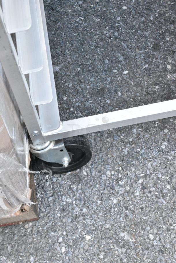 Metal Commercial Pan Transport Rack on Commercial Casters. - Image 4 of 6