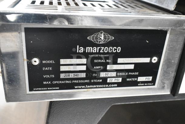 La Marzocco LINEAPB 2AV Linea Stainless Steel Commercial Countertop 2 Group Espresso Machine w/ 2 Portafilters and 2 Steam Wands.  208-240 Volts, 1 Phase. - Image 7 of 7
