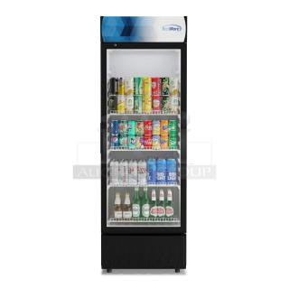 BRAND NEW SCRATCH & DENT!! IN THE BOX! Koolmore MDR-1GD-12C 24 in. One-Door Commercial Merchandiser Refrigerator,12 cu. ft. Minor Denting/Scuffing. Tested. In Perfect Working Order.