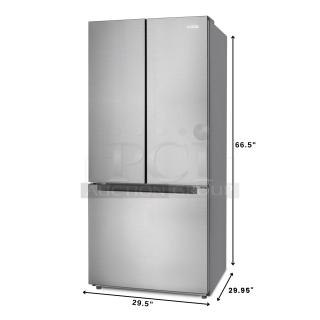 BRAND NEW SCRATCH AND DENT! IN THE BOX!!! Koolmore KM-RERFDSS-18C 18.5 cu. ft. Stainless-Steel French Door Refrigerator in Silver. TESTED! IN PROPER WORKING ORDER!  No Observed Defects.