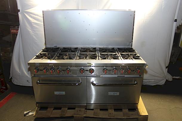 BRAND NEW! OUT OF ORIGINAL PACKAGING! Koolmore KM-CR60-NG 60 in. Commercial 10 Burner Natural Gas Range in Stainless-Steel. S/N: 24040184 - Image 4 of 9