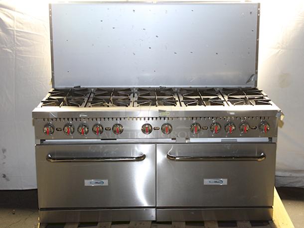 BRAND NEW! OUT OF ORIGINAL PACKAGING! Koolmore KM-CR60-NG 60 in. Commercial 10 Burner Natural Gas Range in Stainless-Steel. S/N: 24040184 - Image 6 of 9