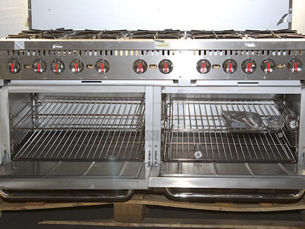 BRAND NEW! OUT OF ORIGINAL PACKAGING! Koolmore KM-CR60-NG 60 in. Commercial 10 Burner Natural Gas Range in Stainless-Steel. S/N: 24040184 - Image 7 of 9