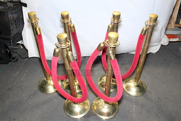 BEAUTIFUL! Lawrence® 310 Sphere Post & Rope Stanchions. 6x Your Bid. - Image 4 of 7