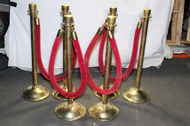 BEAUTIFUL! Lawrence® 310 Sphere Post & Rope Stanchions. 6x Your Bid. - Image 5 of 7