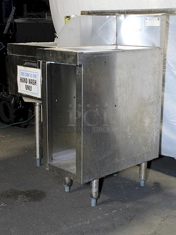 OUTSTANDING CONDITION!! Krowne 18-18ST 18" Silver Series 1 Compartment Sink w/ 10"L x 14"W Bowl, 9 1/2" Deep & Krowne 18-S12 Silver Series Under Bar Drainboard - 3" Back Splash, 12"W x 18 1/2"D. 2x Your Bid. - Image 3 of 9