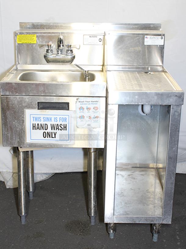 OUTSTANDING CONDITION!! Krowne 18-18ST 18" Silver Series 1 Compartment Sink w/ 10"L x 14"W Bowl, 9 1/2" Deep & Krowne 18-S12 Silver Series Under Bar Drainboard - 3" Back Splash, 12"W x 18 1/2"D. 2x Your Bid. - Image 5 of 9