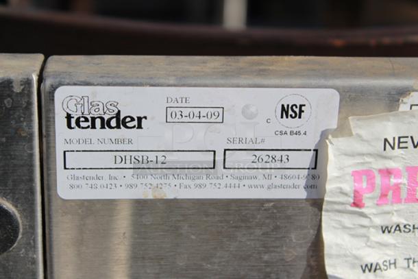 COMBO UNIT! Stainless Steel Construction. (1) Glastender DHSB-12 Deluxe Underbar Hand Sink Unit Free Standing 12"W X 24"D & (1) Glastender BSB-12 Underbar Blender Station Freestanding With Dump Sink 12"W X 29"D. 2x Your Bid. - Image 3 of 4
