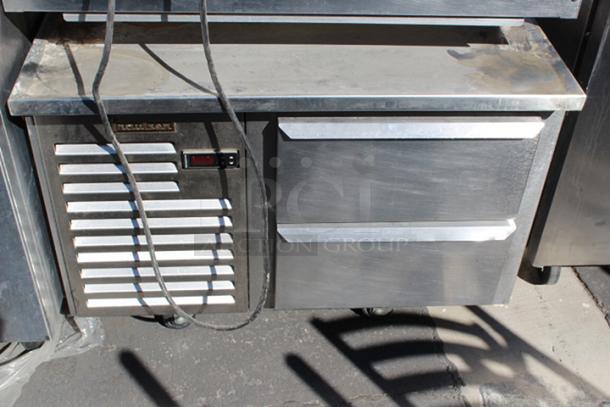 COMBO LOT! Wolf ACB36P ACB Series 36" Low Profile Heavy Duty Counter Charbroiler, Liquid Propane, 108,000BTU & Traulsen TE036HT 2 Drawer 36" Refrigerated Chef Base - Specification Line, 115v. Tested. Both Units in Working Order. 2x Your Bid - Image 3 of 3